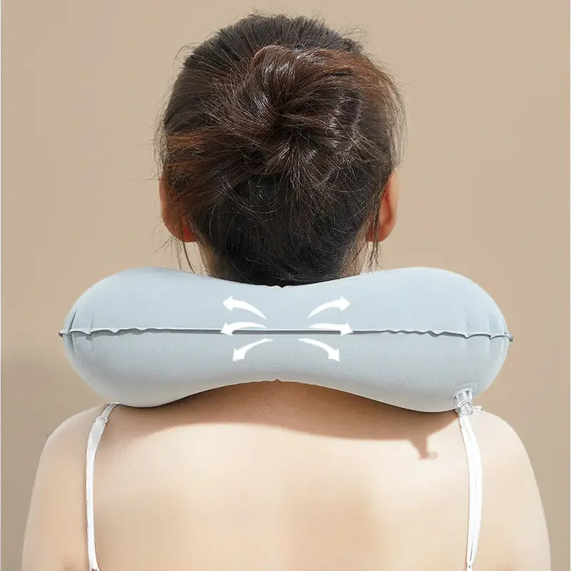 Inflatable Travel Neck Pillow – Lightweight, Portable & Comfortable for Airplane Travel
