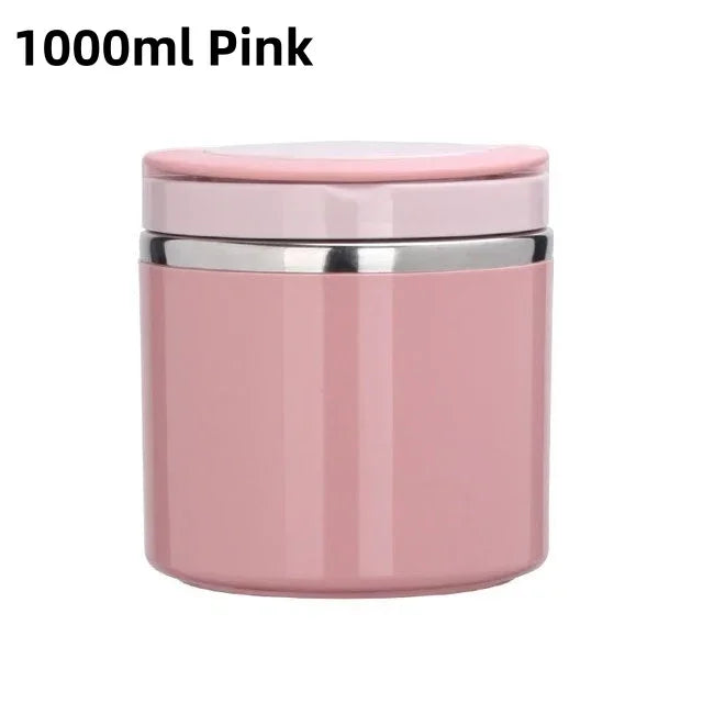 Stainless Steel Food Thermal Jar – 630/1000ml Insulated Lunch Container for Hot and Cold Meals