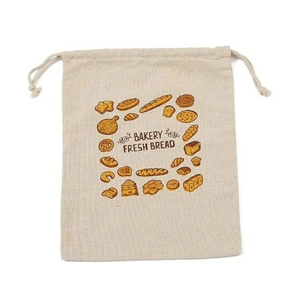 Eco-Friendly Linen Bread Bags – Reusable, Washable & Unbleached