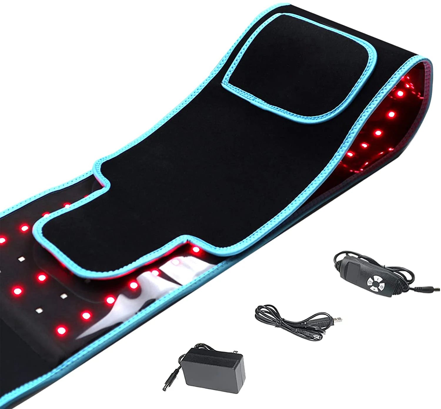 Red & Infrared Light Therapy Belt – 850nm & 660nm LED Slimming Waist Wrap & Heat Pad for Fat Burning & Full Body Care