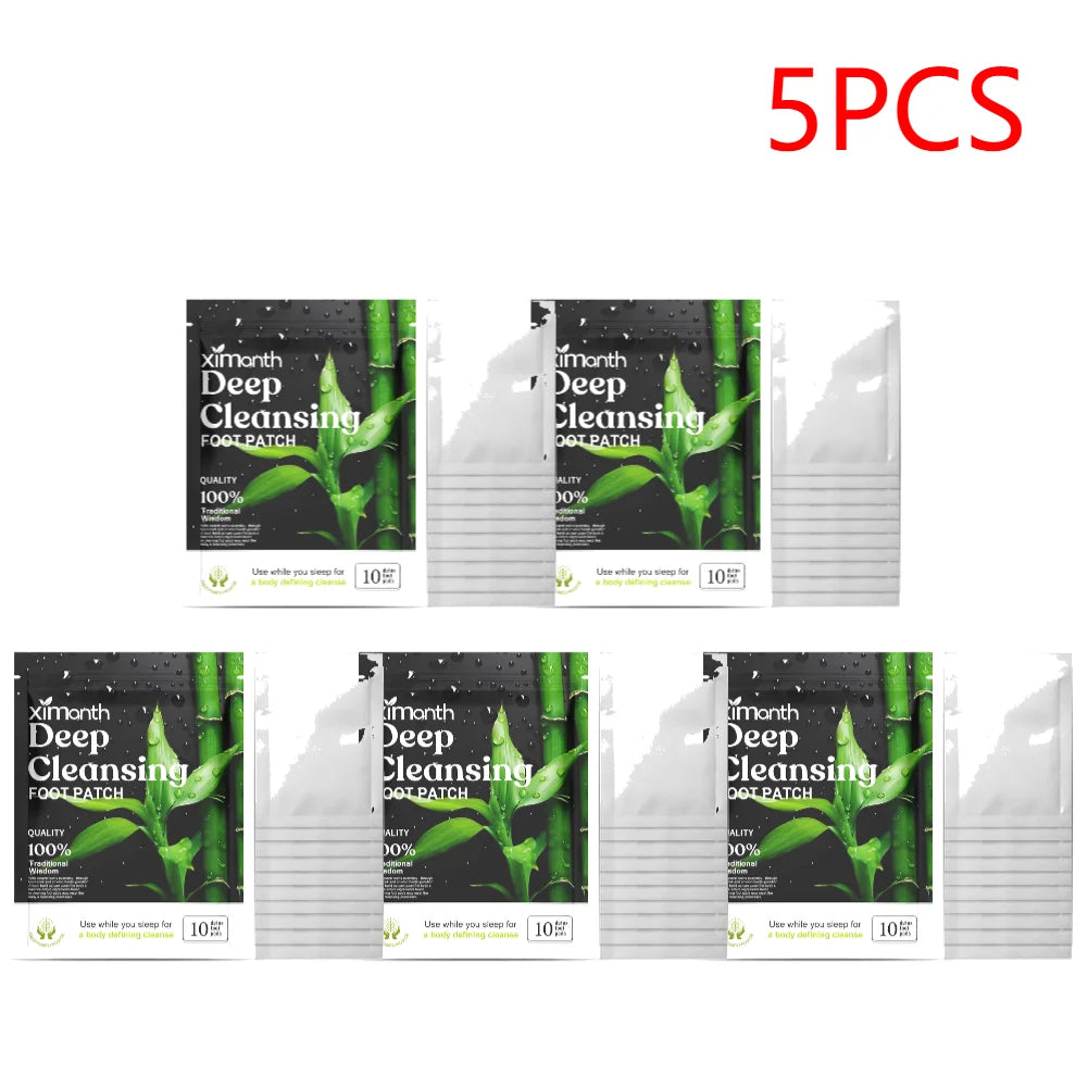 Natural Herbal Detox Foot Patches – 10-100PCS with Wormwood & Artemisia for Body Cleansing & Stress Relief