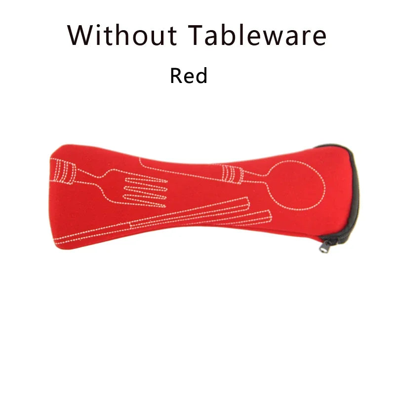 Portable Tableware Storage Bag – Travel Cutlery Pouch for Fork, Spoon, Knife (Without Tableware)