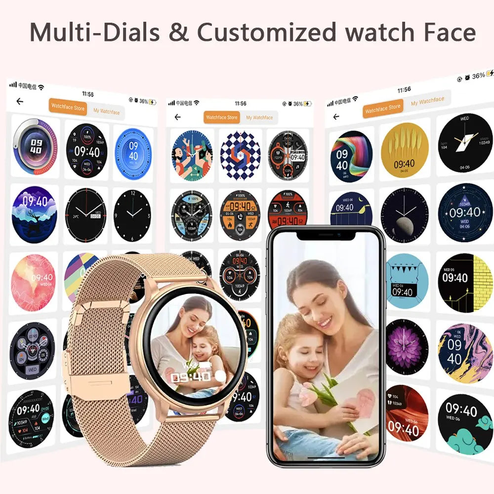 MEVADEN Bluetooth Call Smart Watch – Custom Dial, Fitness Tracker, Heart Rate Monitor for Men & Women (Compatible with Android & iOS)