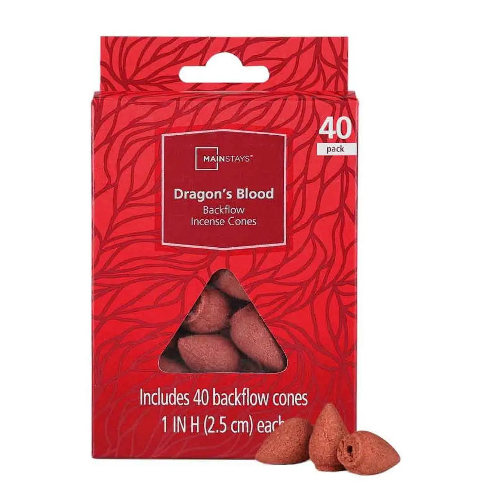 8 Pack Backflow Incense Cones Dragon Blood Aromatherapy Relaxation Meditation 40 Cones Unique Smoke Effect Safe Indoor Use