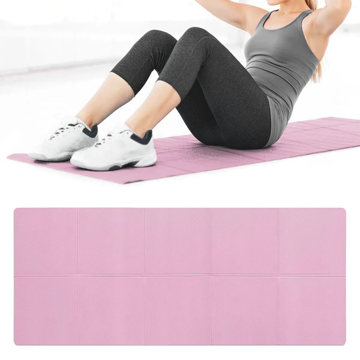 4MM Thick EVA Yoga Mat – Anti-Slip, Lightweight, and Perfect for Fitness, Pilates, and Exercise
