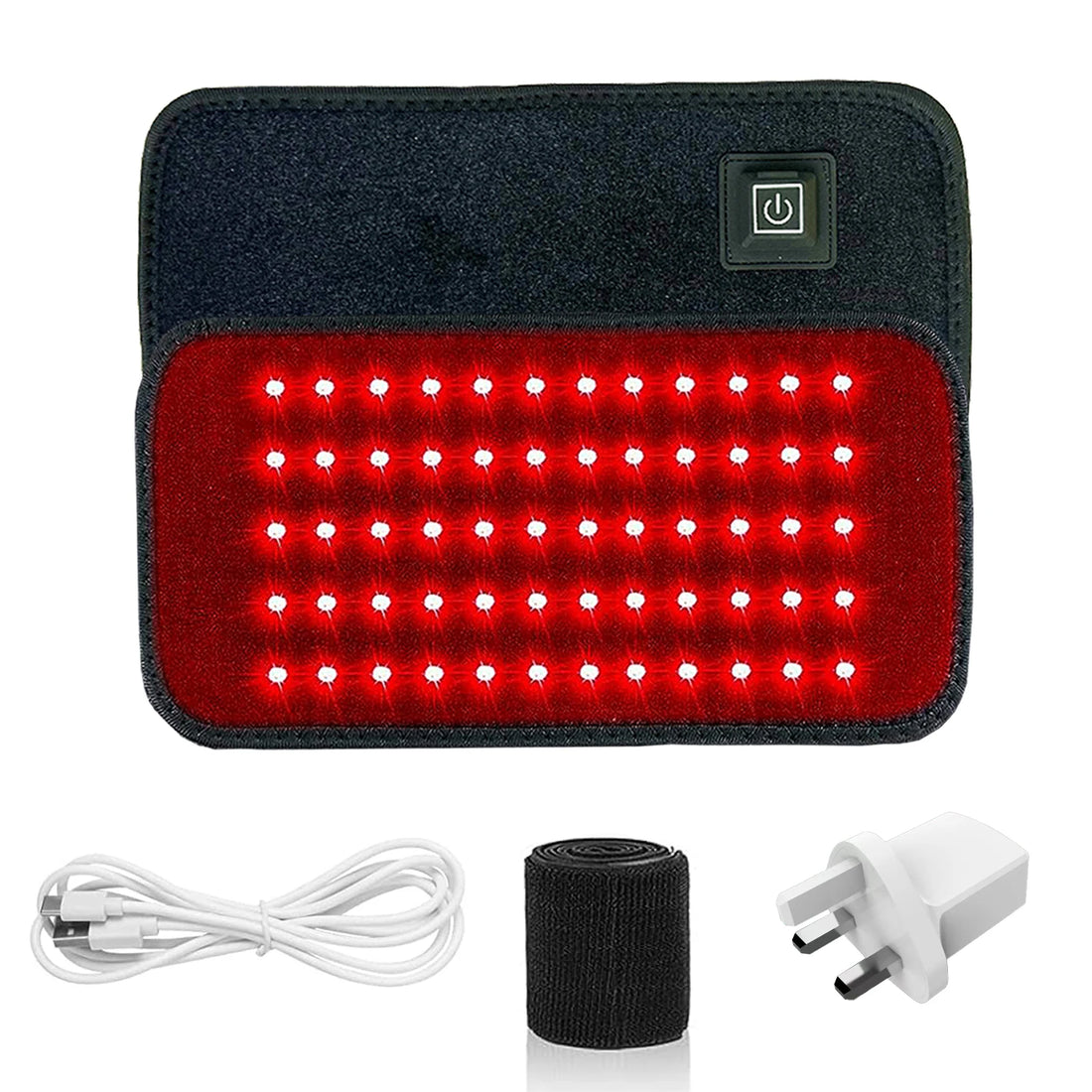 60 LEDs Red & Infrared Light Therapy Belt – 850nm & 660nm Fat Burning Slimming Machine, Back & Full-Body Heat Pad for Waist & Body Contouring