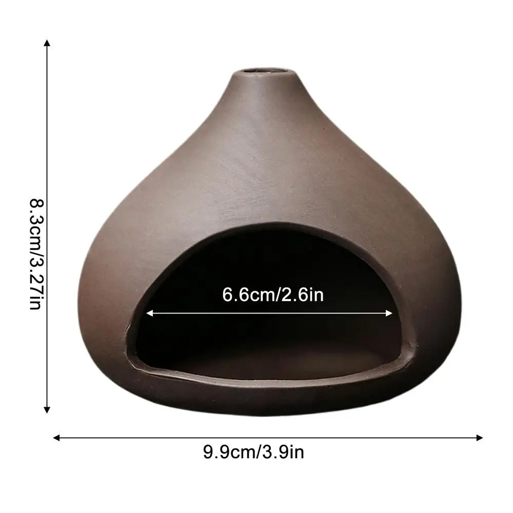 Handmade Ceramics Palo Santo Holder Sages Stick Dish Smudge Bowl Cone Incense Burner Chimenea Yoga Meditation Zen Decoration