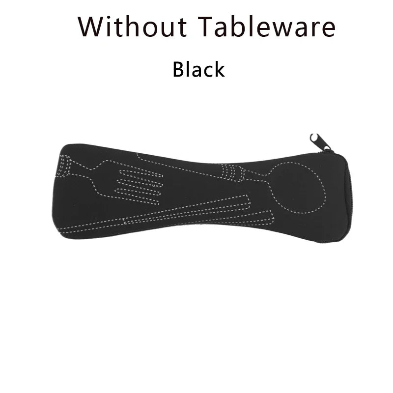 Portable Tableware Storage Bag – Travel Cutlery Pouch for Fork, Spoon, Knife (Without Tableware)