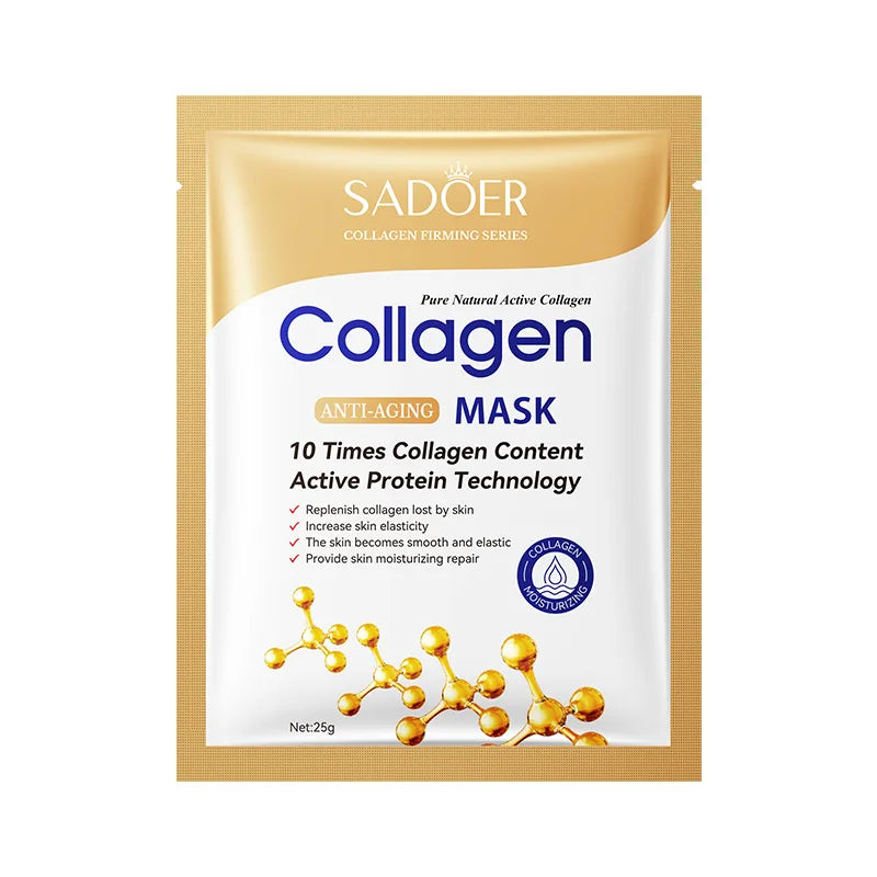 5/10/20PCS Bio Collagen Face Mask – Deep Hydrating, Pore Tightening, Brightening & Moisturizing Overnight Skin Care