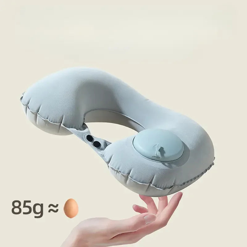 Inflatable Travel Neck Pillow – Lightweight, Portable & Comfortable for Airplane Travel