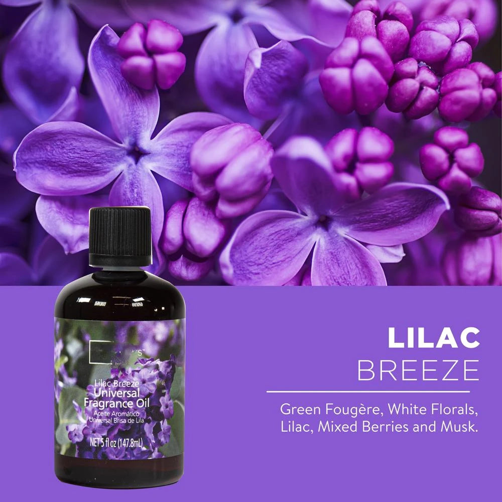 Universal Fragrance Oil Lilac Breeze Diffusers Warmers Potpourri Aromatherapy Home Office Freshener Non Skin Contact 5 fl oz