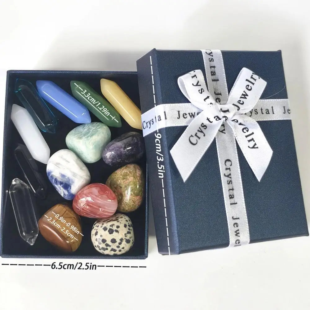 Crystals Collection Set 14X Crystals And Stones Meditation Gemstone Raw Crystal Chakra Start Collection For Protection