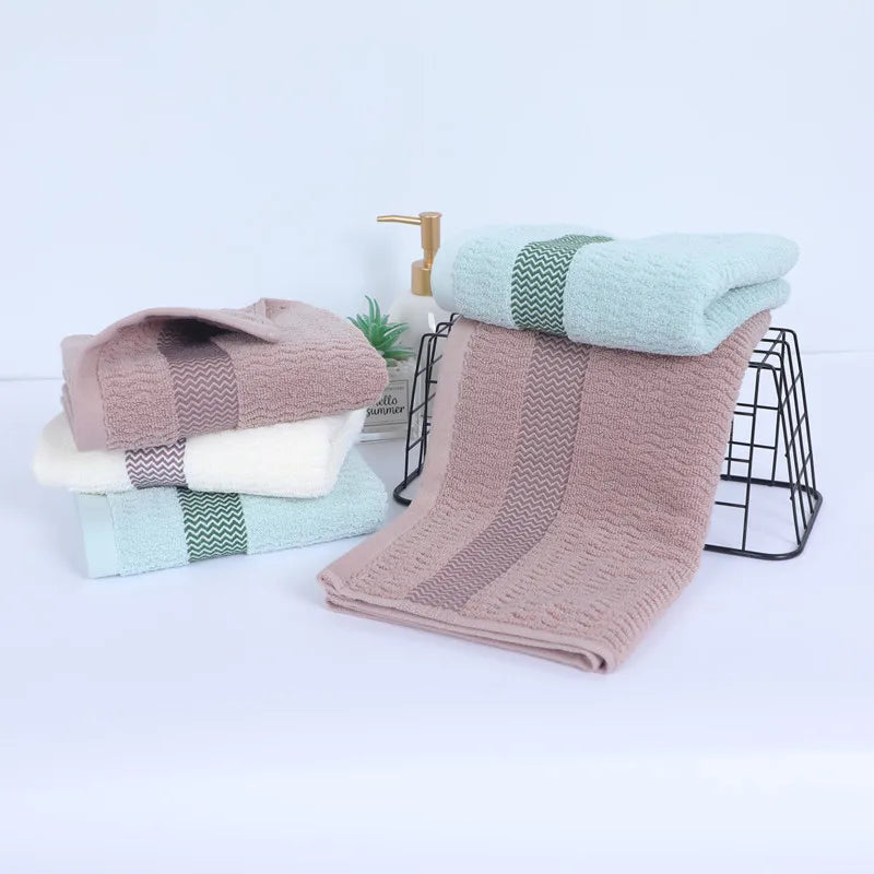 2-Pack Thickened Absorbent Towels – Pure Cotton, Soft, Quick-Dry Face Towels