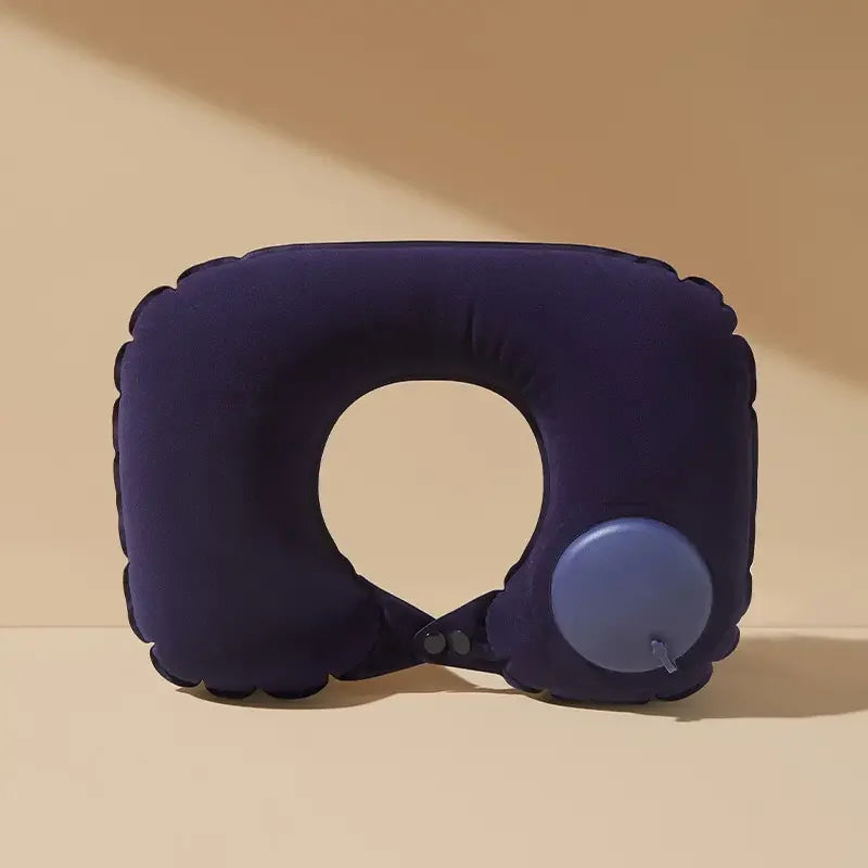 Inflatable Travel Neck Pillow – Lightweight, Portable & Comfortable for Airplane Travel