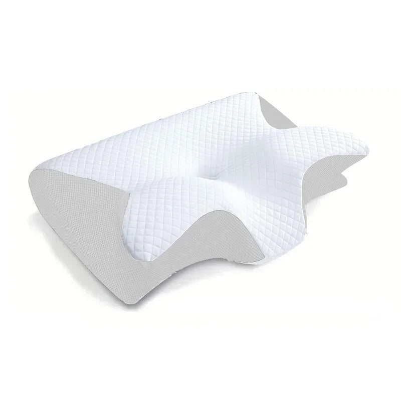 2-in-1 Memory Foam Cervical Pillow – Ergonomic Contour for Neck Pain Relief and Better Sleep