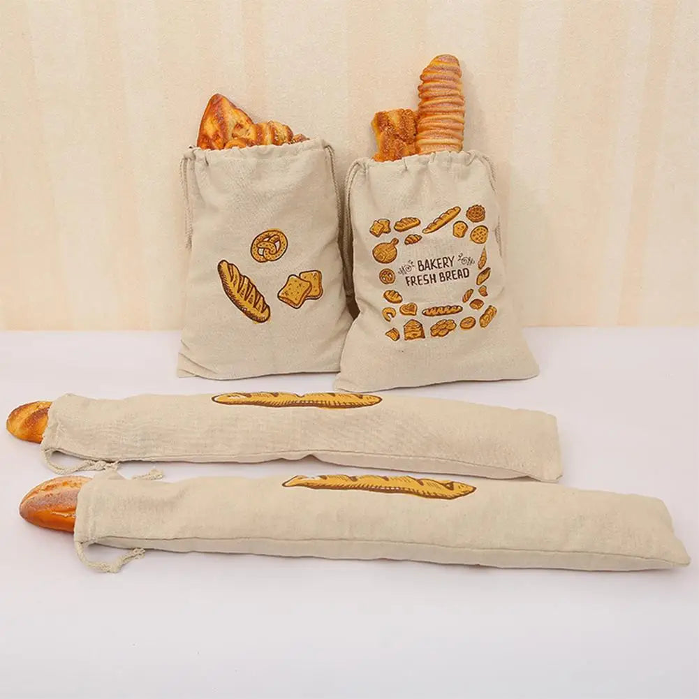 Eco-Friendly Linen Bread Bags – Reusable, Washable & Unbleached