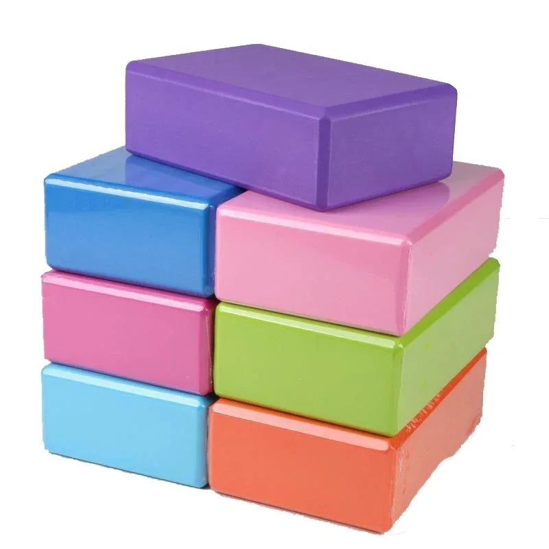 1pc High Density Yoga Foam Blocks Non-slip Solid Color Yoga Balance Fitness Dance Supplies For Yoga Pilates And Meditation