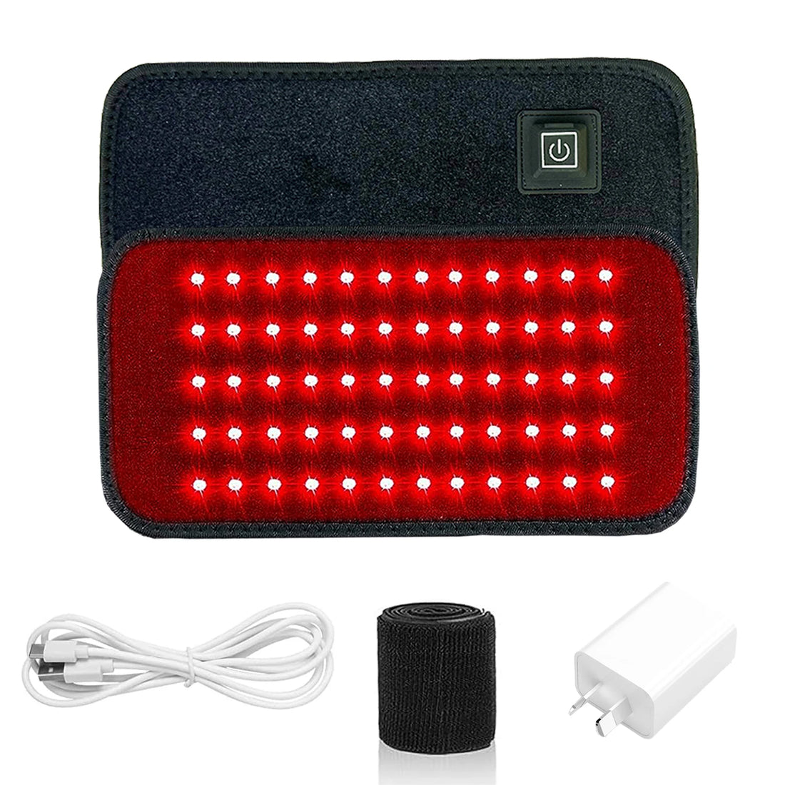 60 LEDs Red & Infrared Light Therapy Belt – 850nm & 660nm Fat Burning Slimming Machine, Back & Full-Body Heat Pad for Waist & Body Contouring