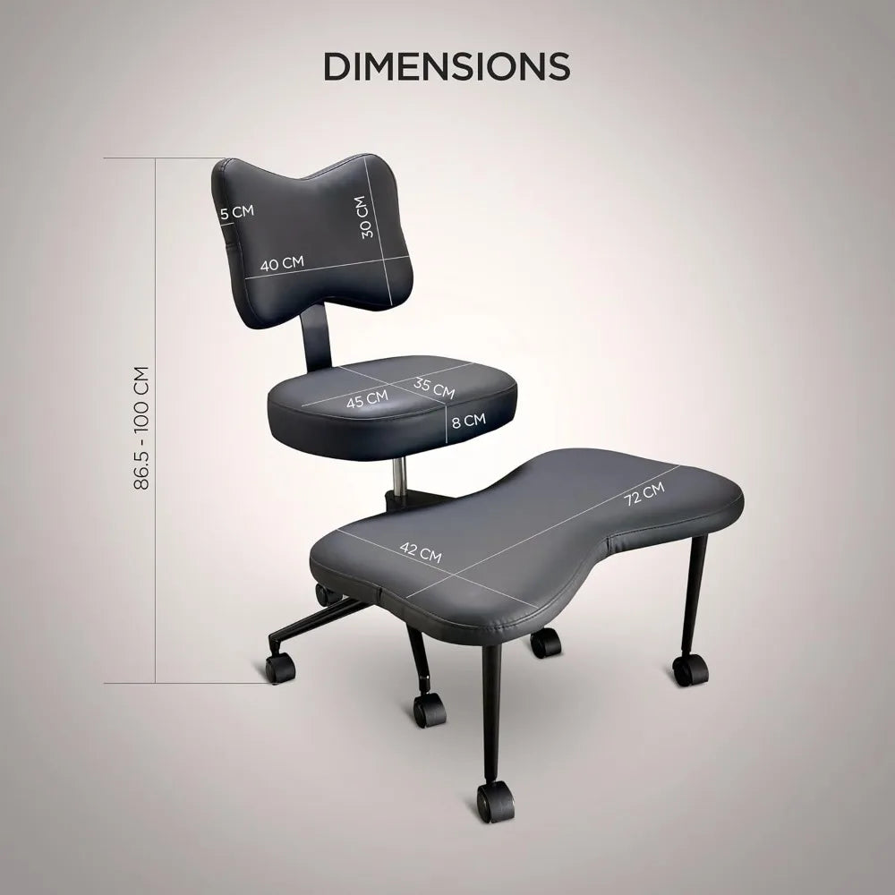Meditation Chair ADHD Office Chair Cross Legged Desk Chair for Adults to do Fidget and Yoga with Ergonomic Back Support