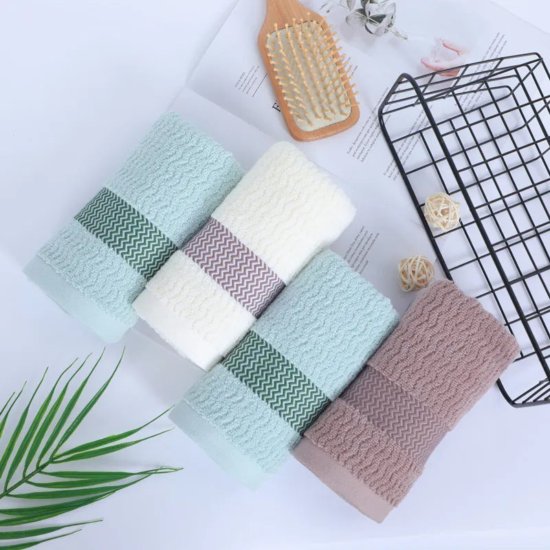 2-Pack Thickened Absorbent Towels – Pure Cotton, Soft, Quick-Dry Face Towels