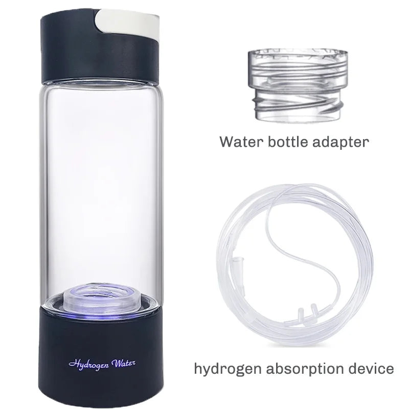 Hydrogen-Rich Water Cup – Portable Electric Hydrogen Water Generator Bottle with Titanium Filter for Health and Wellness (USB Powered)