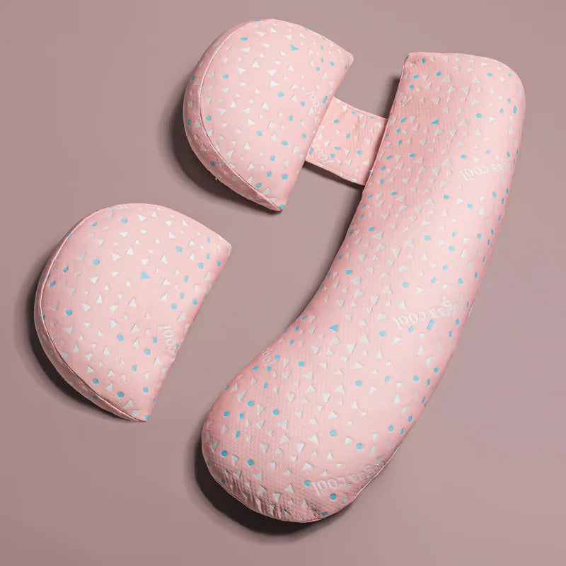 U-Shaped Soft Pregnancy Pillow – Full Lumbar and Side Sleep Support for Expecting Mothers
