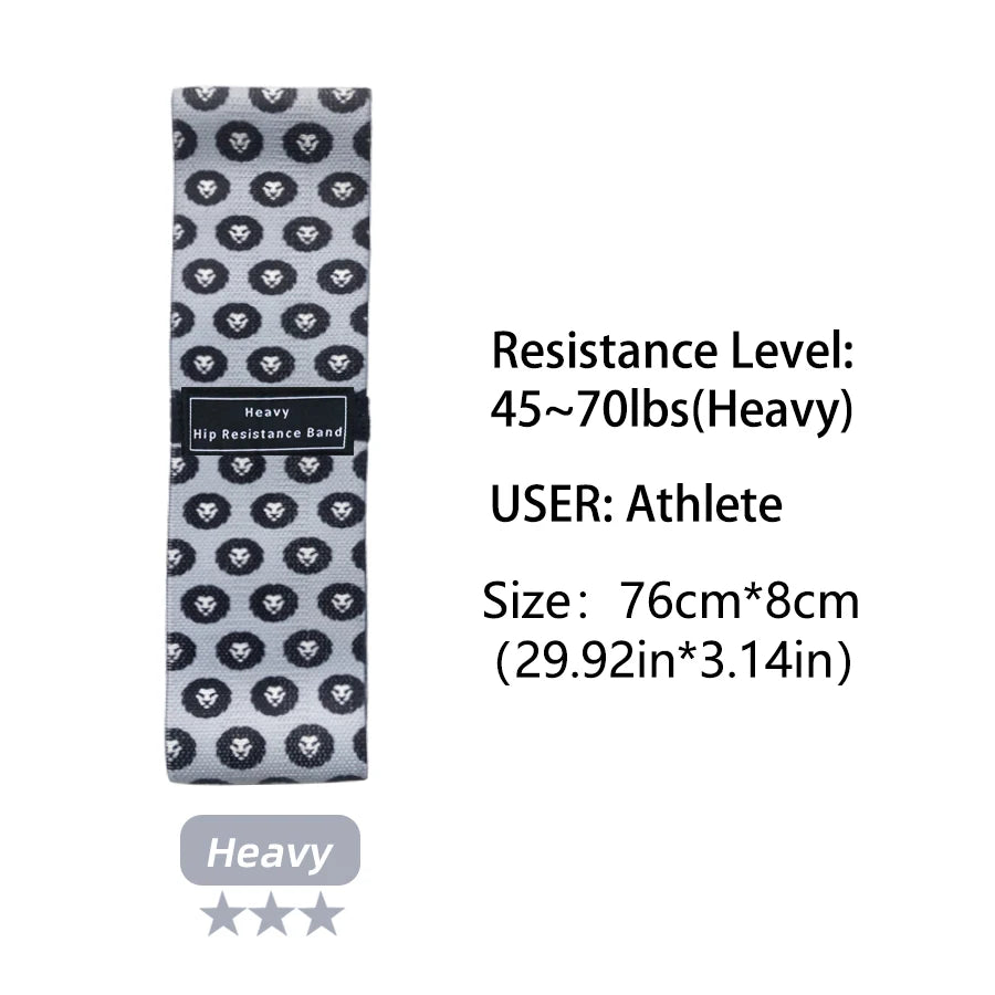 Fabric Resistance Hip & Booty Bands – Elastic Glute, Thigh, and Squat Workout Loops for Home Fitness, Yoga & Gym Training