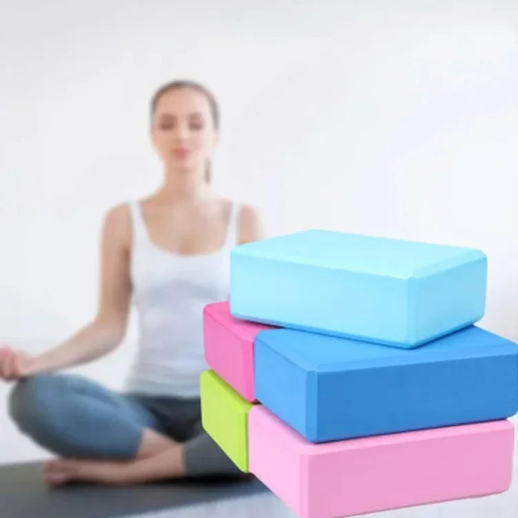 1pc High Density Yoga Foam Blocks Non-slip Solid Color Yoga Balance Fitness Dance Supplies For Yoga Pilates And Meditation