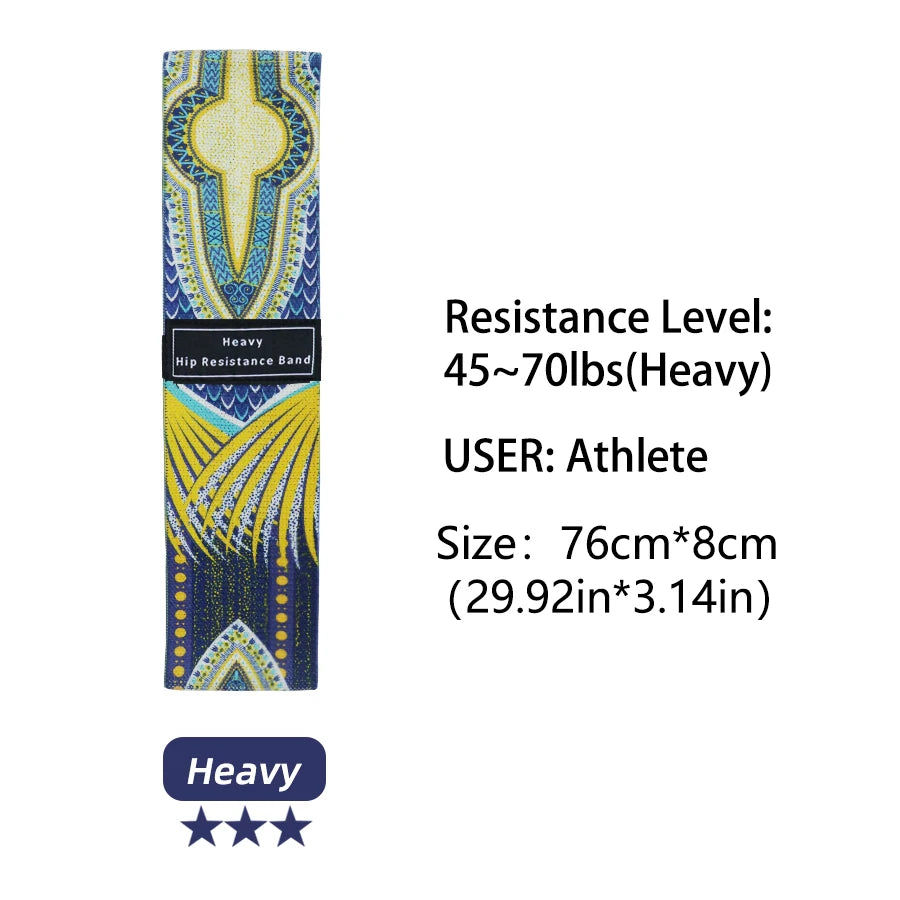 Fabric Resistance Hip & Booty Bands – Elastic Glute, Thigh, and Squat Workout Loops for Home Fitness, Yoga & Gym Training