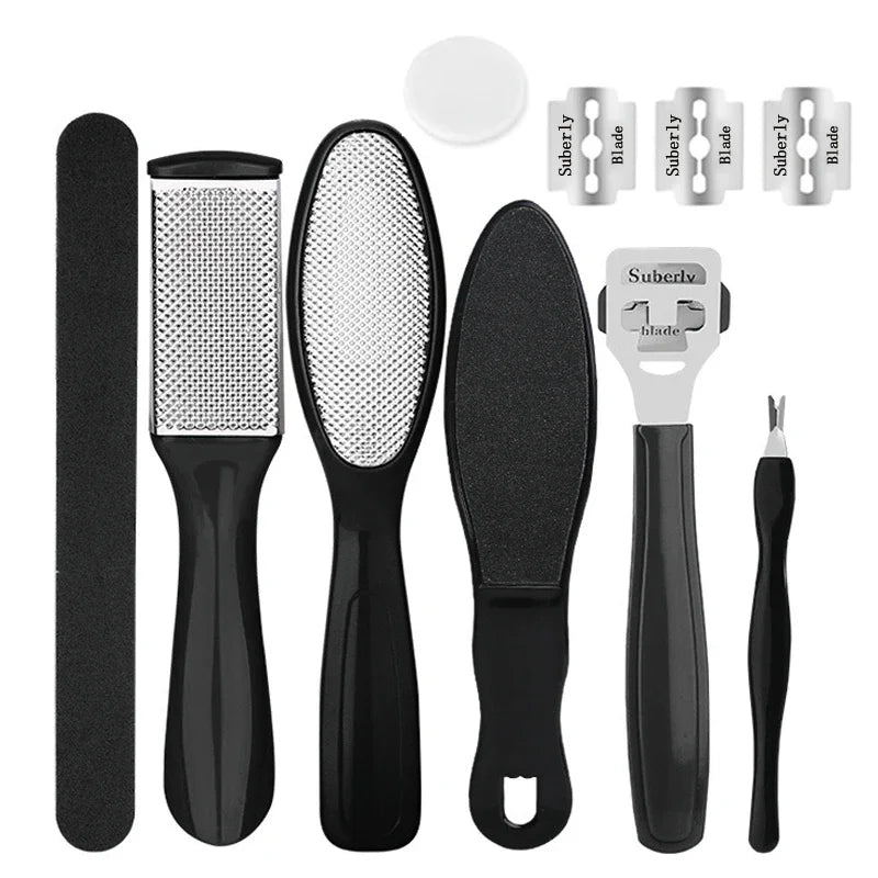 27PCS Foot Care Pedicure & Manicure Kit – Stainless Steel Tools for Exfoliating, Callus Removal & Nail Care