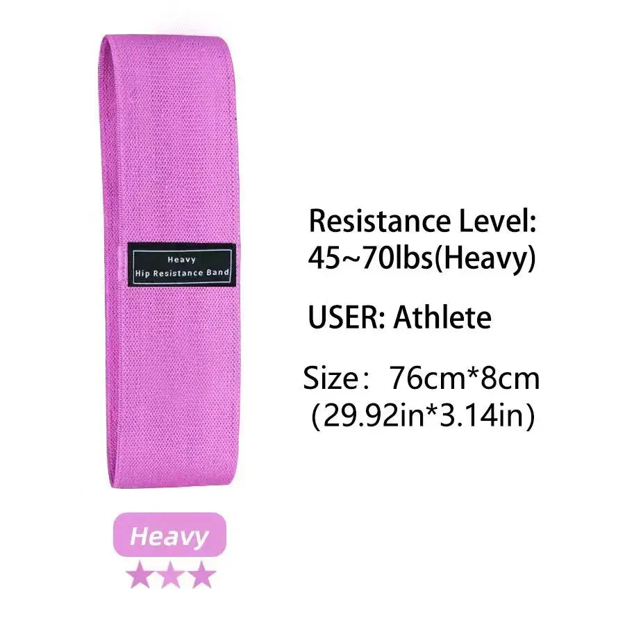 Fabric Resistance Hip & Booty Bands – Elastic Glute, Thigh, and Squat Workout Loops for Home Fitness, Yoga & Gym Training