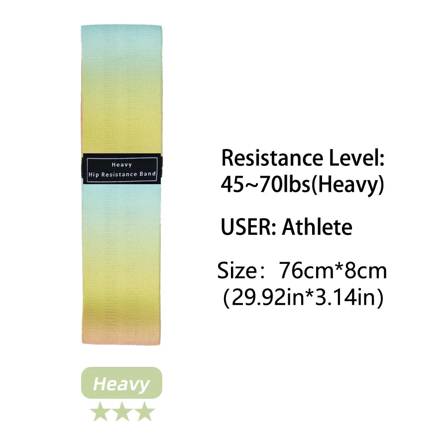 Fabric Resistance Hip & Booty Bands – Elastic Glute, Thigh, and Squat Workout Loops for Home Fitness, Yoga & Gym Training