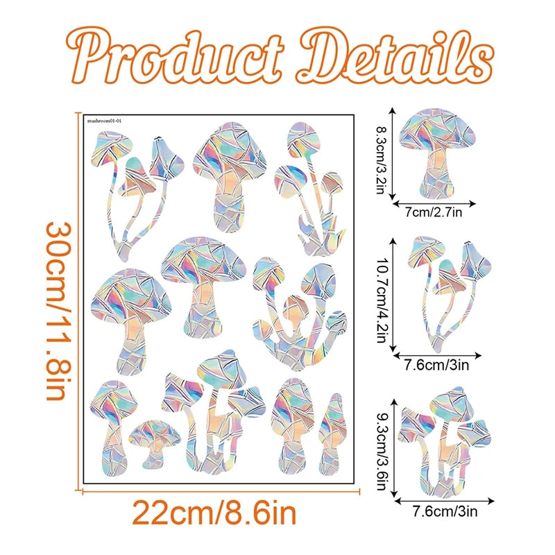 Rainbow Suncatcher Window Stickers – PVC Cat & Butterfly Prism Glass Decals for Kids' Bedroom Decoration
