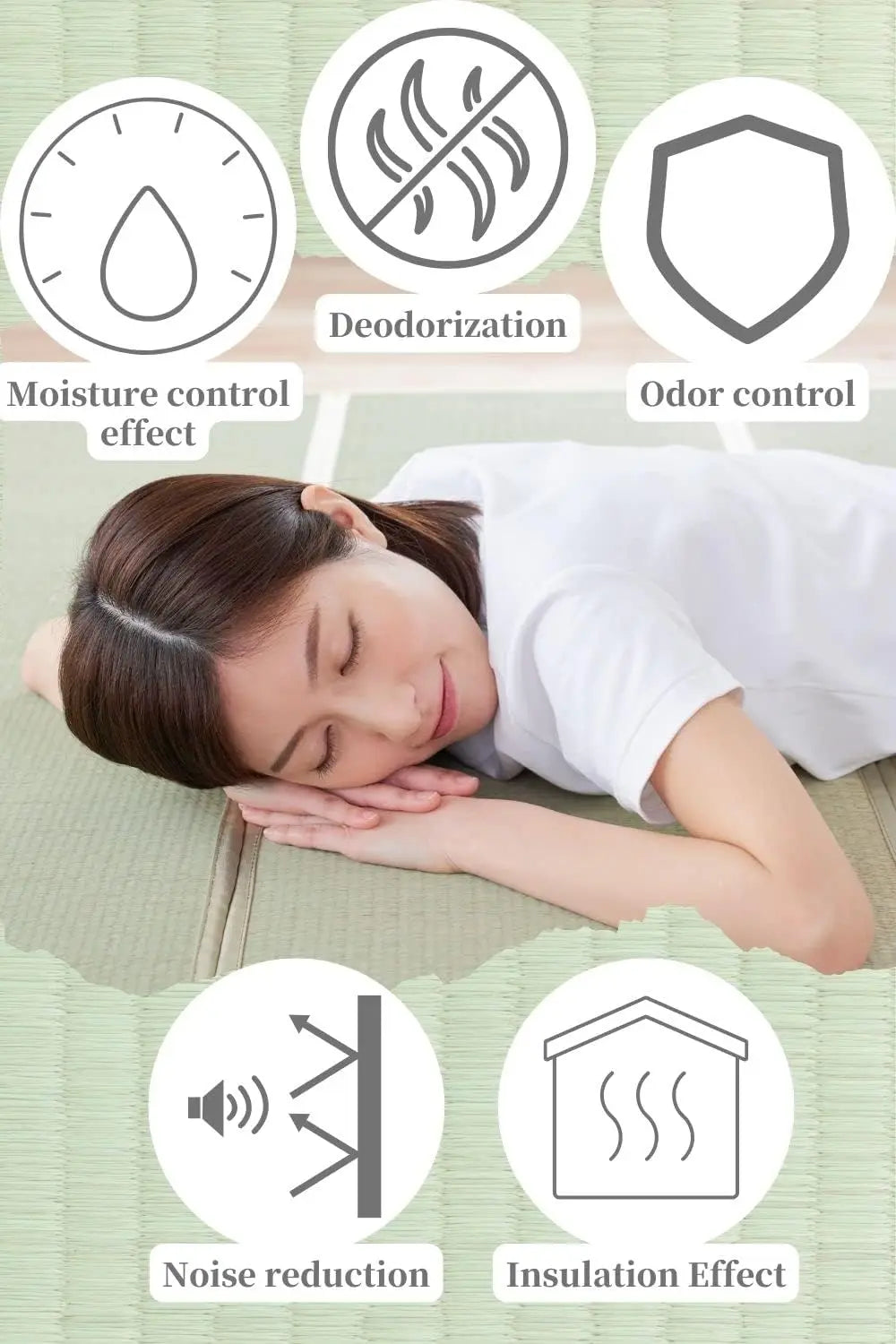 Japanese Tatami Mat ( Mattress),  , Rush Grass, Floor Sleeping Japanese Futon Mattress Meditation Yoga Zen