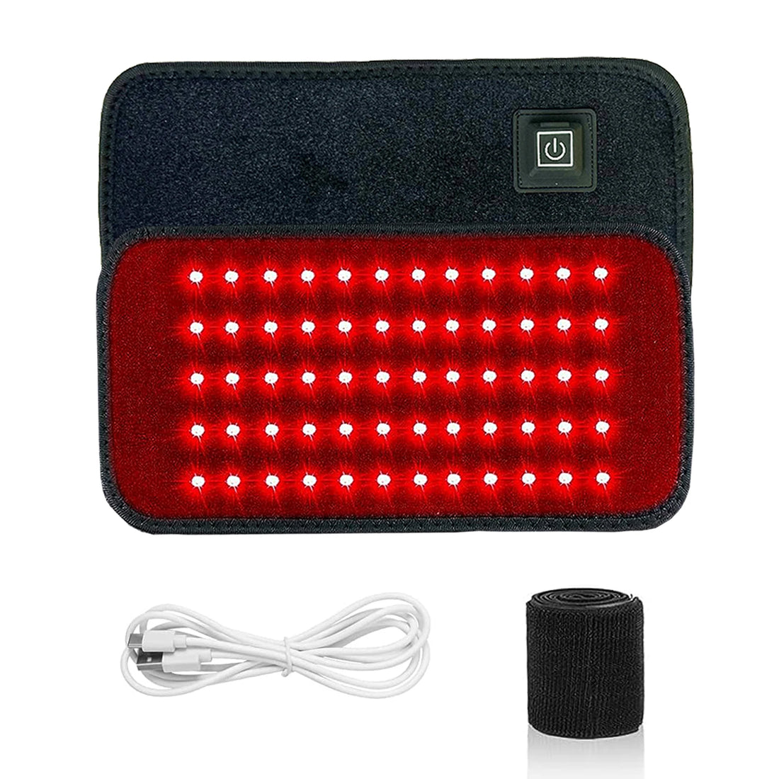 60 LEDs Red & Infrared Light Therapy Belt – 850nm & 660nm Fat Burning Slimming Machine, Back & Full-Body Heat Pad for Waist & Body Contouring