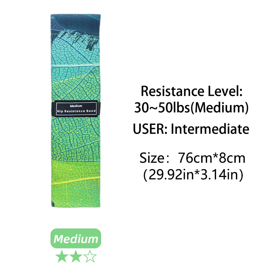 Fabric Resistance Hip & Booty Bands – Elastic Glute, Thigh, and Squat Workout Loops for Home Fitness, Yoga & Gym Training