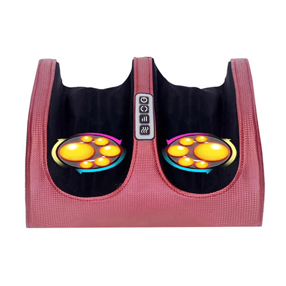 Electric Foot Massager with Heating Therapy – Shiatsu Kneading, Compression & Roller Massage for Muscle Relaxation & Pain Relief