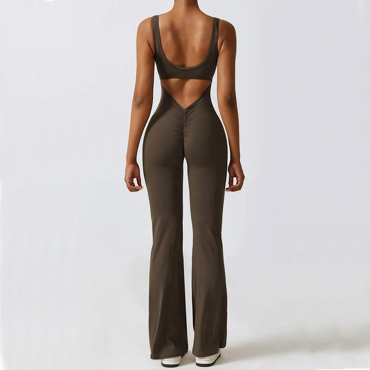 Women’s Gym Set Training Yoga Suit – Stretch Fitness Jumpsuit & Push-Up Workout Bodysuit