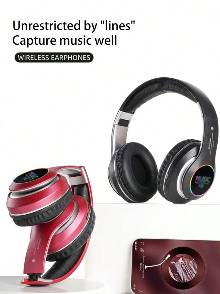 Colorful flowing optical head wearable wireless earphones, long-lasting and lossless sound quality, high-quality sports wireless