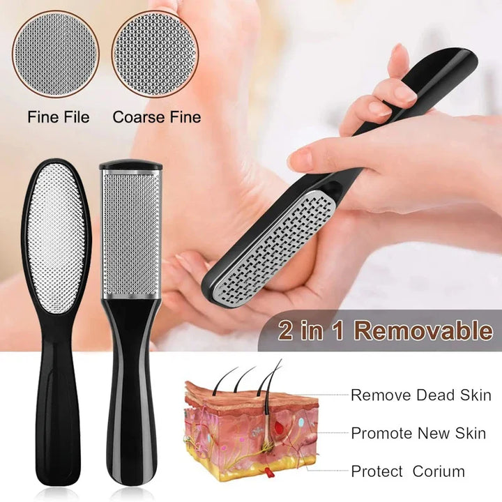 27PCS Foot Care Pedicure & Manicure Kit – Stainless Steel Tools for Exfoliating, Callus Removal & Nail Care