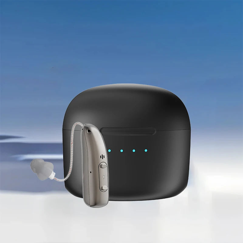 Self-Fitting OTC Hearing Aids deafness Bluetooth Hearing Aid with Invisible Fit Noise Support  Mild to Moderate Hearing Loss