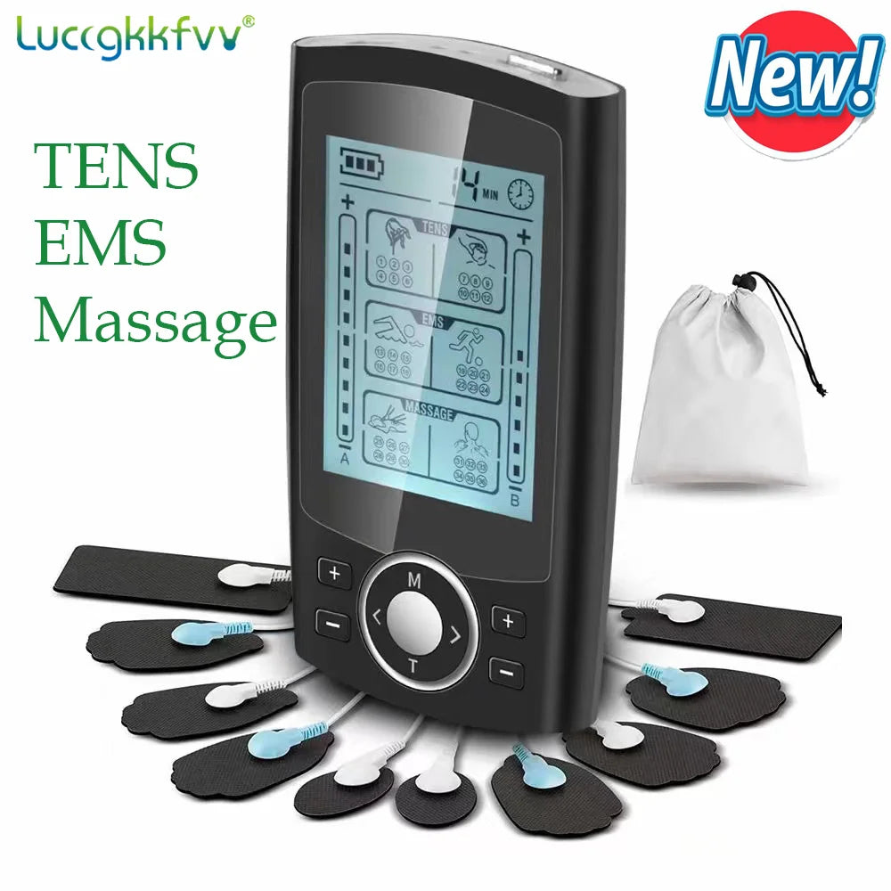 TENS Muscle Stimulator – 36-Mode Electric EMS Acupuncture Body Massager & Digital Therapy Slimming Machine