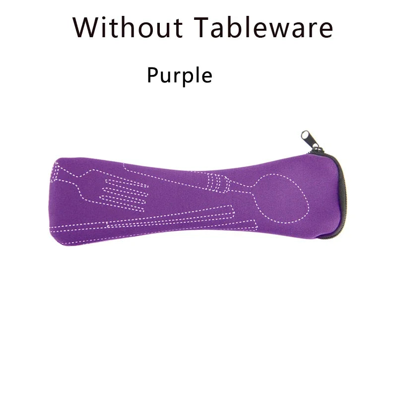 Portable Tableware Storage Bag – Travel Cutlery Pouch for Fork, Spoon, Knife (Without Tableware)