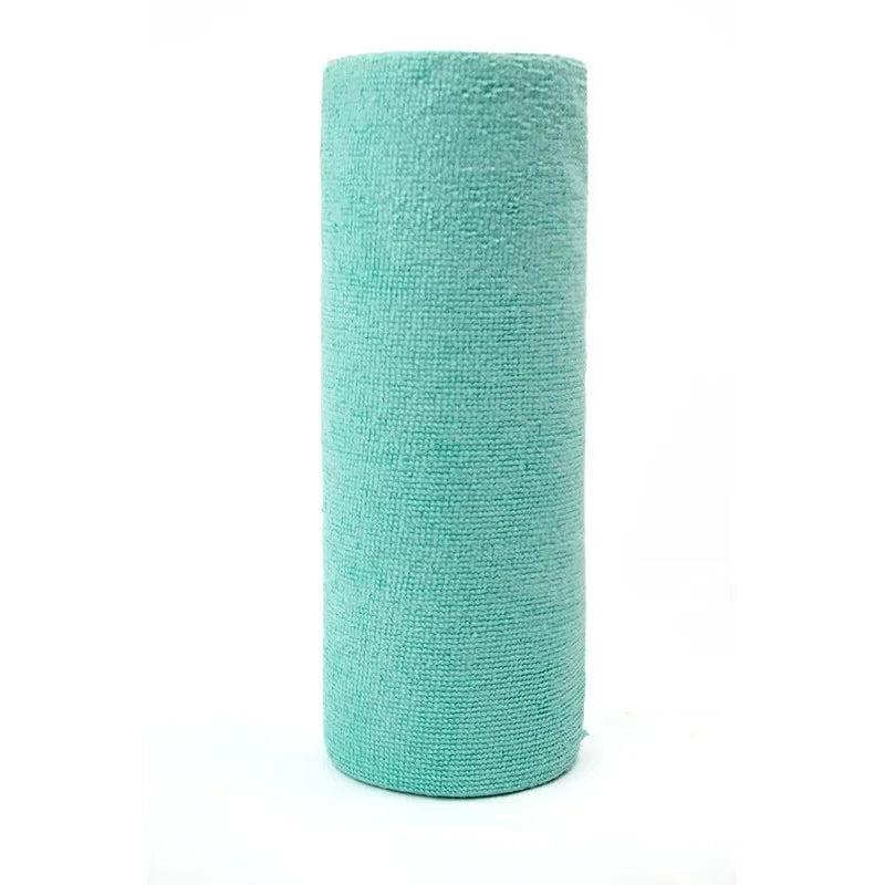Reusable Cleaning Wipe Roll – Microfiber Kitchen Cloths and Dish Rags (1 Roll, 20 Sheets)