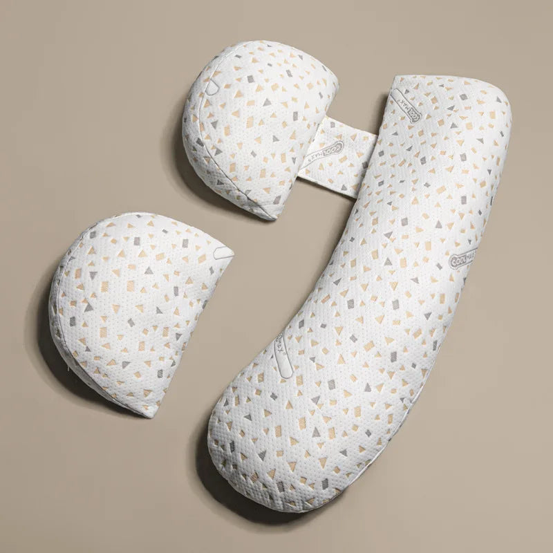 U-Shaped Soft Pregnancy Pillow – Full Lumbar and Side Sleep Support for Expecting Mothers