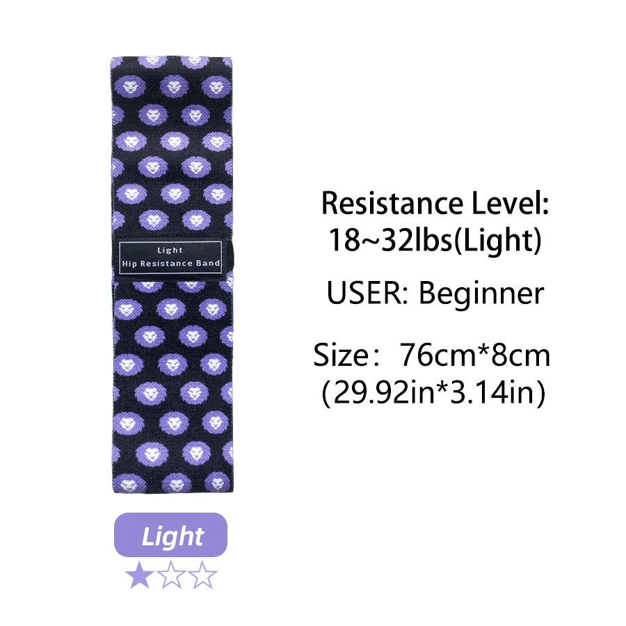 Fabric Resistance Hip & Booty Bands – Elastic Glute, Thigh, and Squat Workout Loops for Home Fitness, Yoga & Gym Training