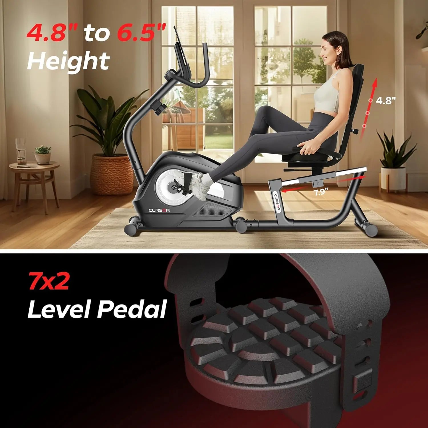 FITNESS Exercise Bike, Stationary Bike for Home, Indoor Cycling Exercise Equipment